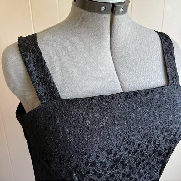 Vintage Black 90s Y2K Event Tank Dress Women’s Size 10P Whimsigoth Witchy - Picture 2 of 11